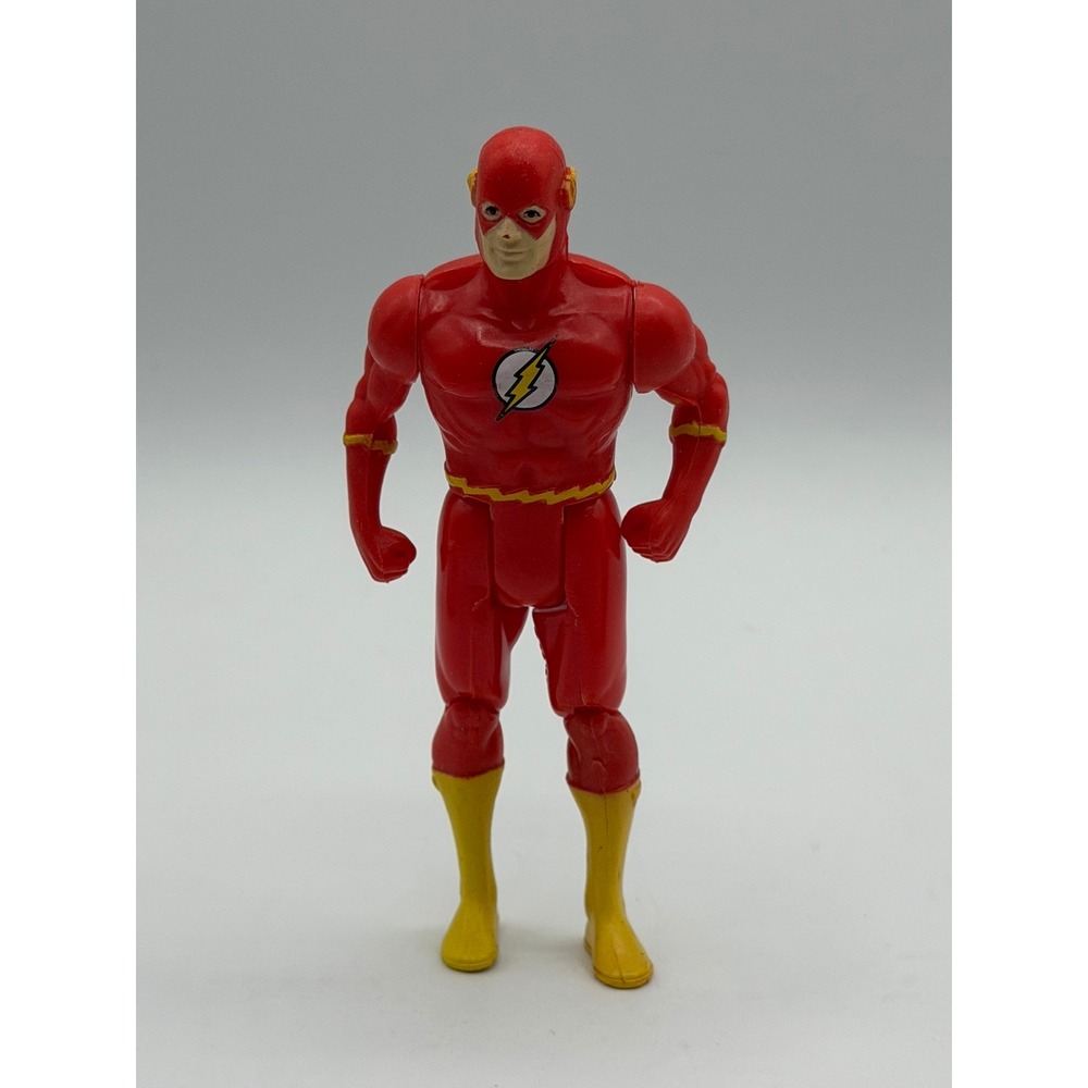 DC Comics The Flash Action Figure Red Yellow Justice League Vintage 4.5 Inch - Picture 1 of 16